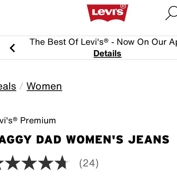 LEVIS BAGGY DAD JEAN - Picture 6 of 16
